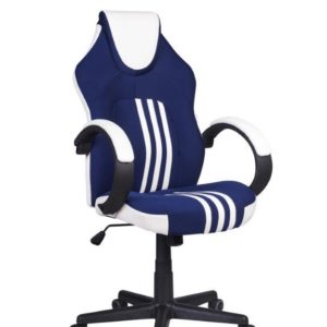 Cadeira Gamer -3005 Azul Branca e Preta